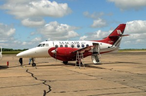 Jetstream 32 LV-ZPW de Macair Jet en el aeropuerto de Reconquista