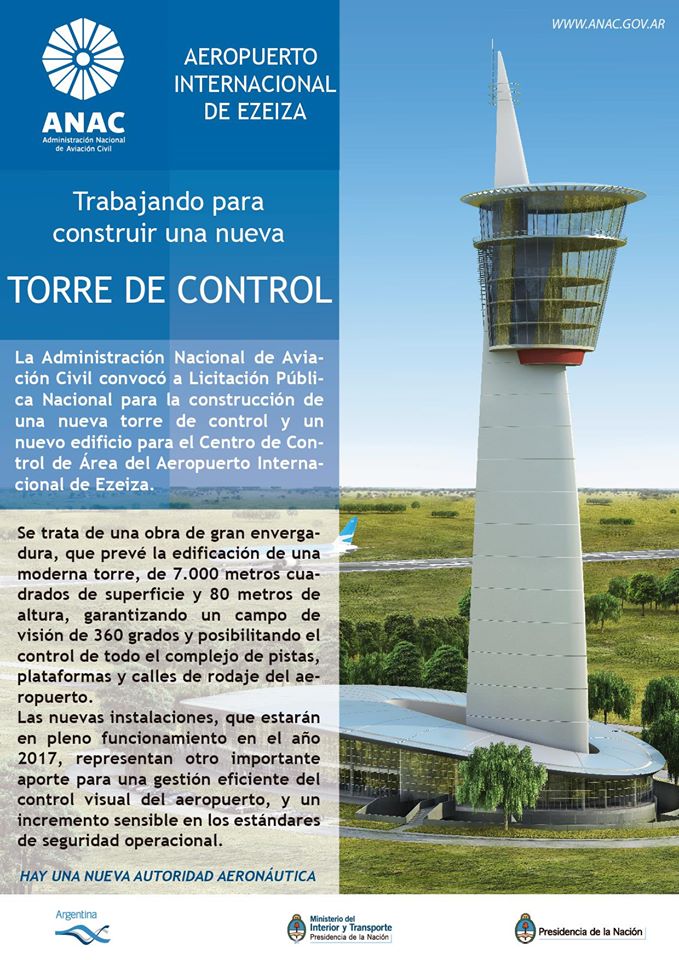 Nueva Torre de Control Aeropuerto de Ezeiza