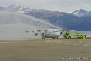 Vuelo inaugural de DAP entre Punta Arenas y Ushuaia - 09/11/2016 (Foto: Gonzalo Salas)