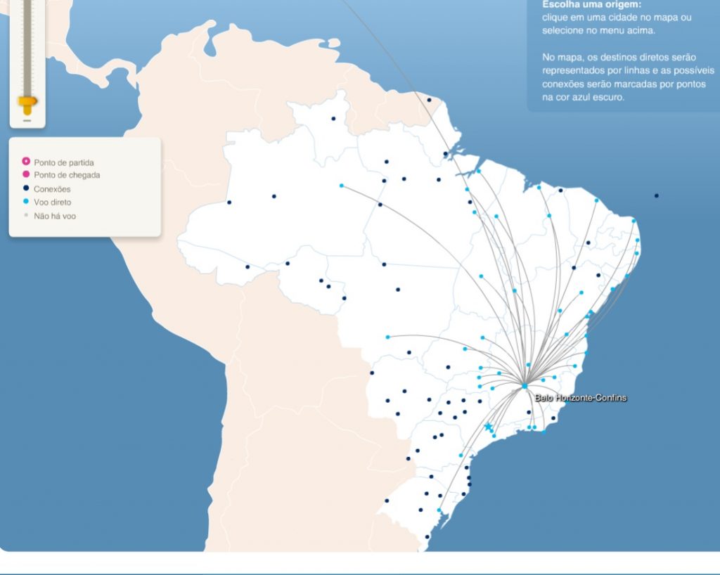 Destinos non-stop desde Belo Horizonte