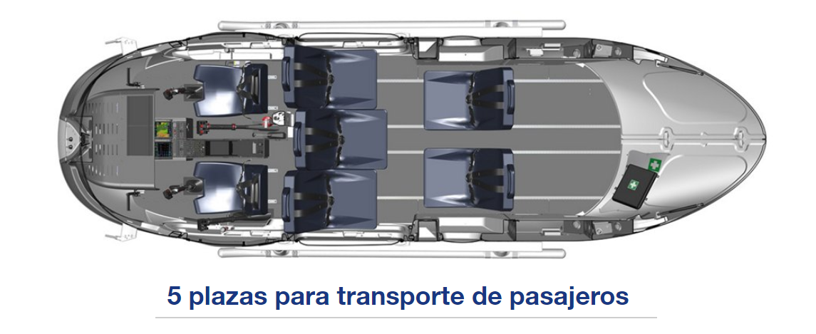 Airbus H135 - Interior vista superior