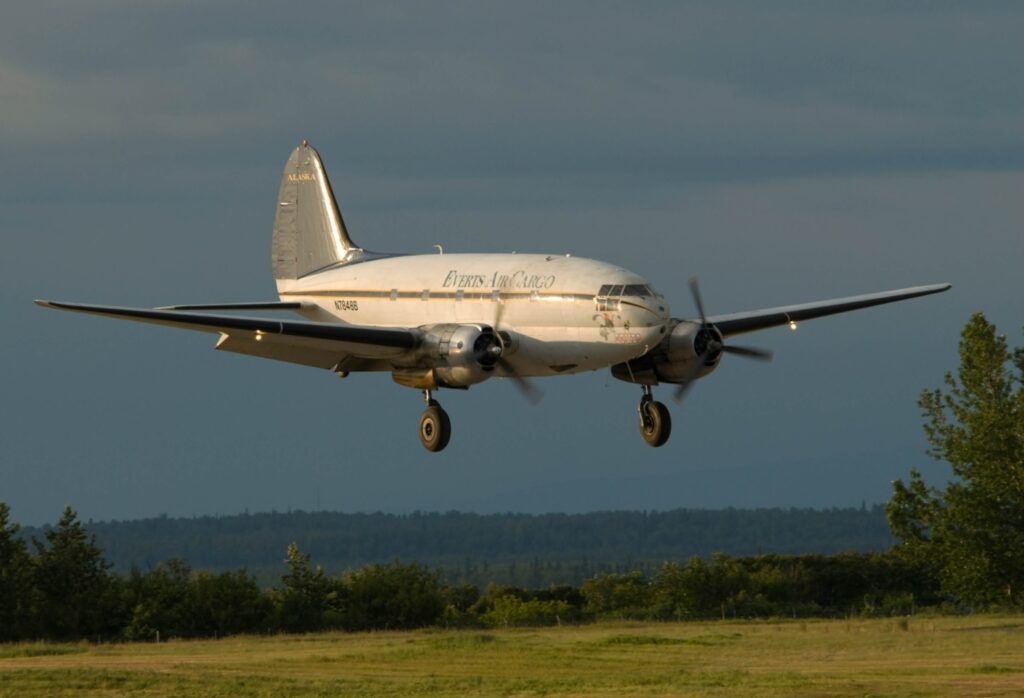 Everts Air Cargo Curtiss Whrigt C-46. Foto: Everts Air Cargo