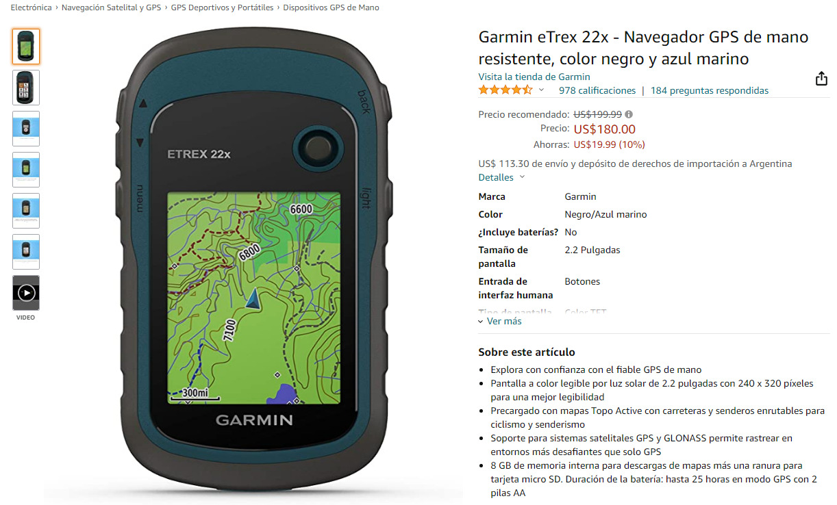 Garmin eTrex 22x 