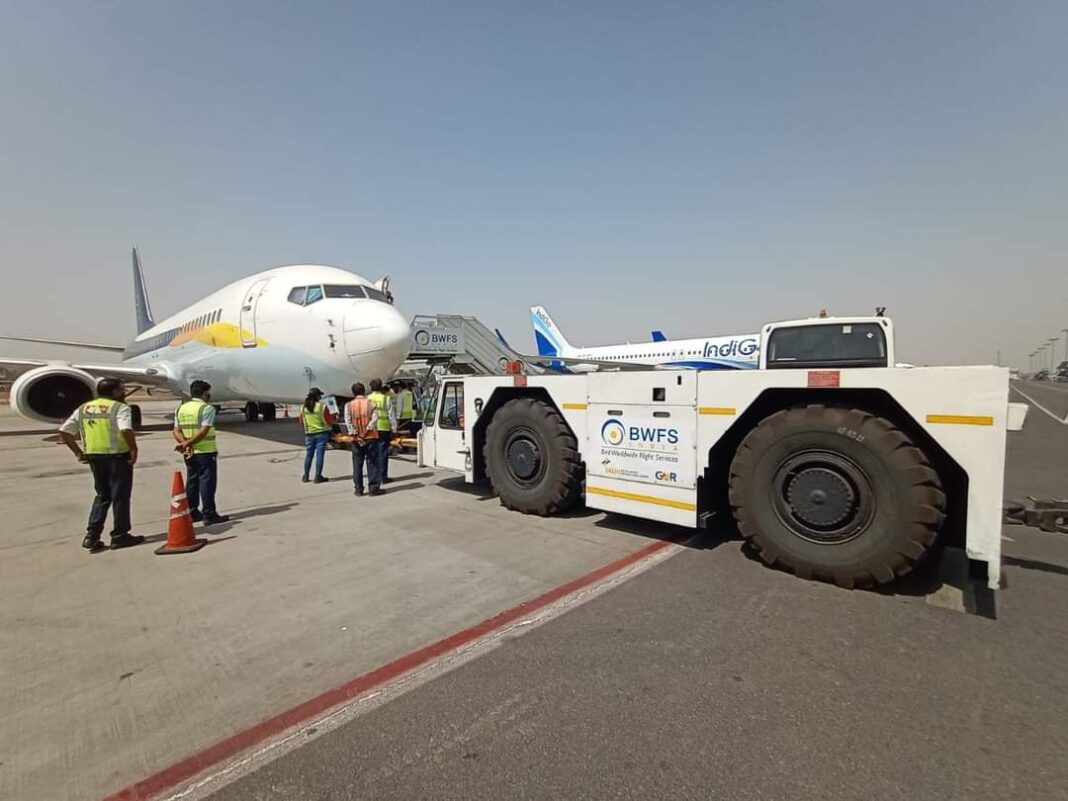 Jet Airways 738 vuelo prueba