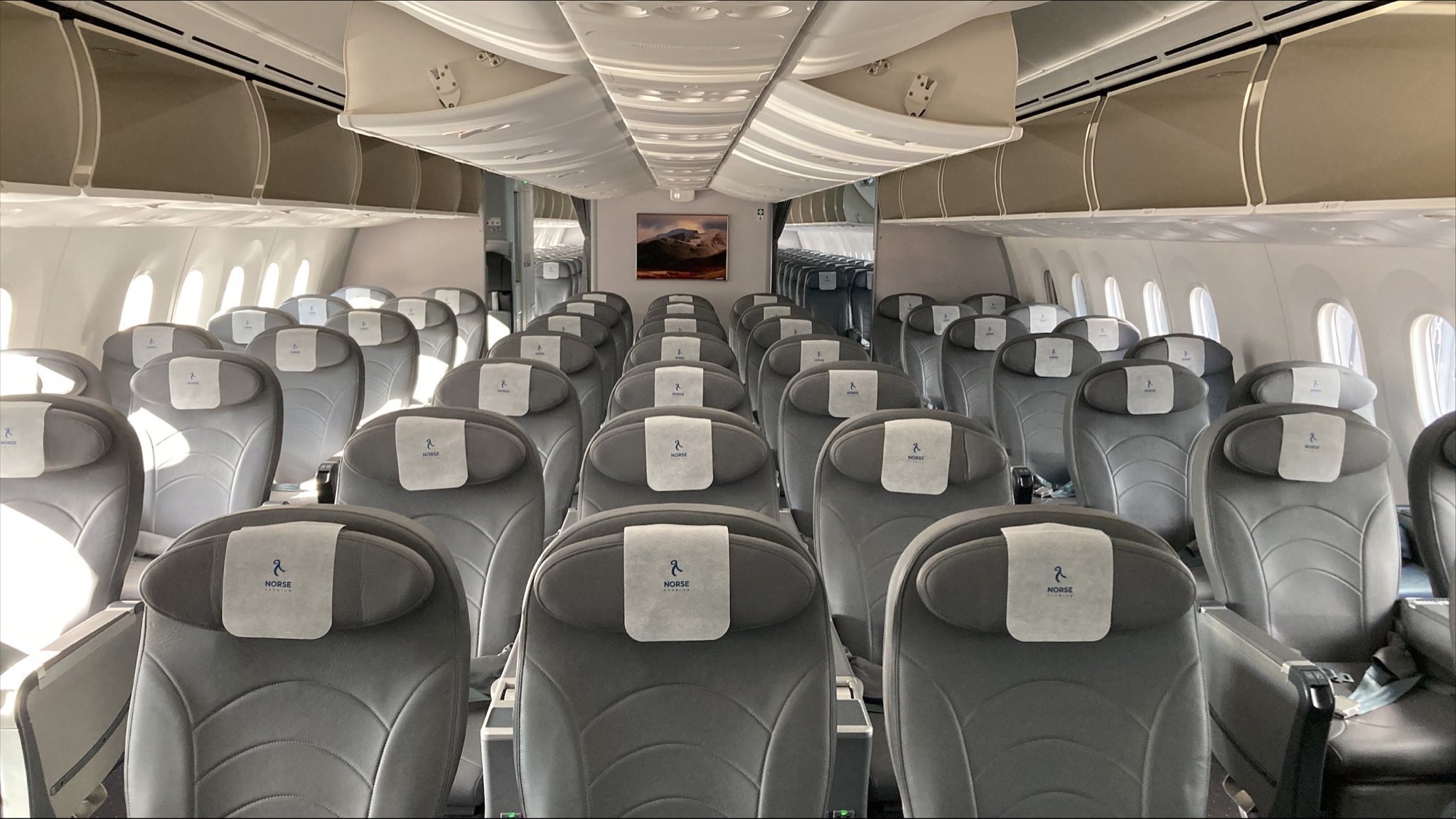 Cabina del Boeing 787 de Norse Atlantic