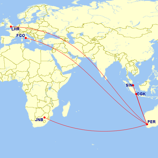 Qantas Perth Internacional