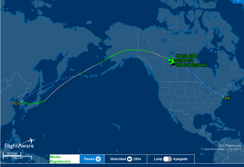 Korean A380 JFK