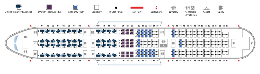 United 787-9 map seat