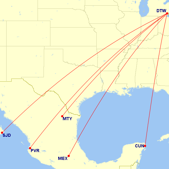 Delta Detroit - Mexico