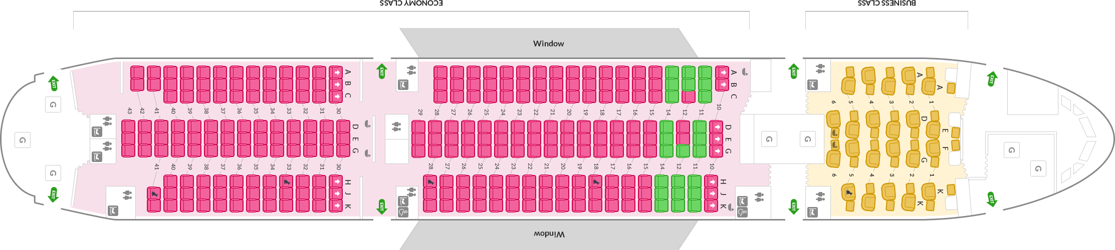 Asiana map seat 777