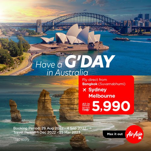 Thai Air Asia X Australia