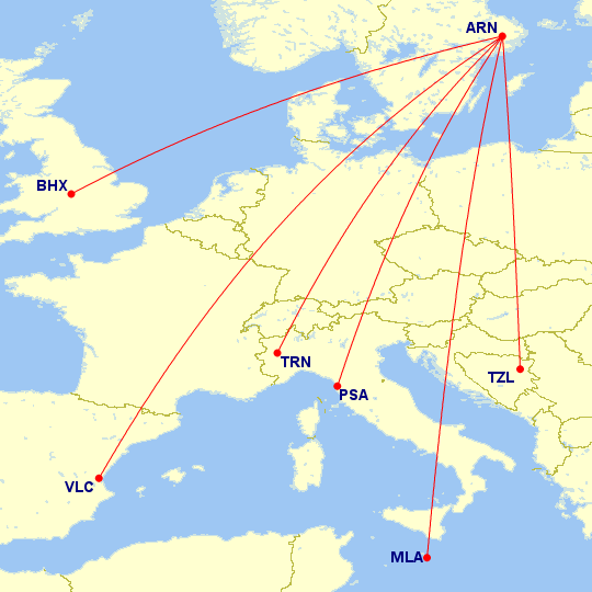 Ryanair Stockholm Arlanda