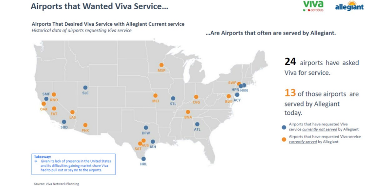 Allegiant and Viva Aerobus Joint Venture