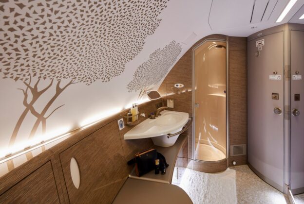 Baño - Spa de los A380 de Emirates