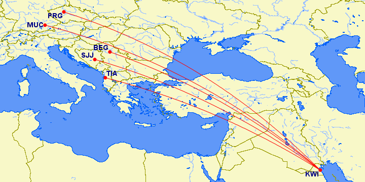 Nuevas rutas de Jazeera Airways en Europa en el verano de 2023