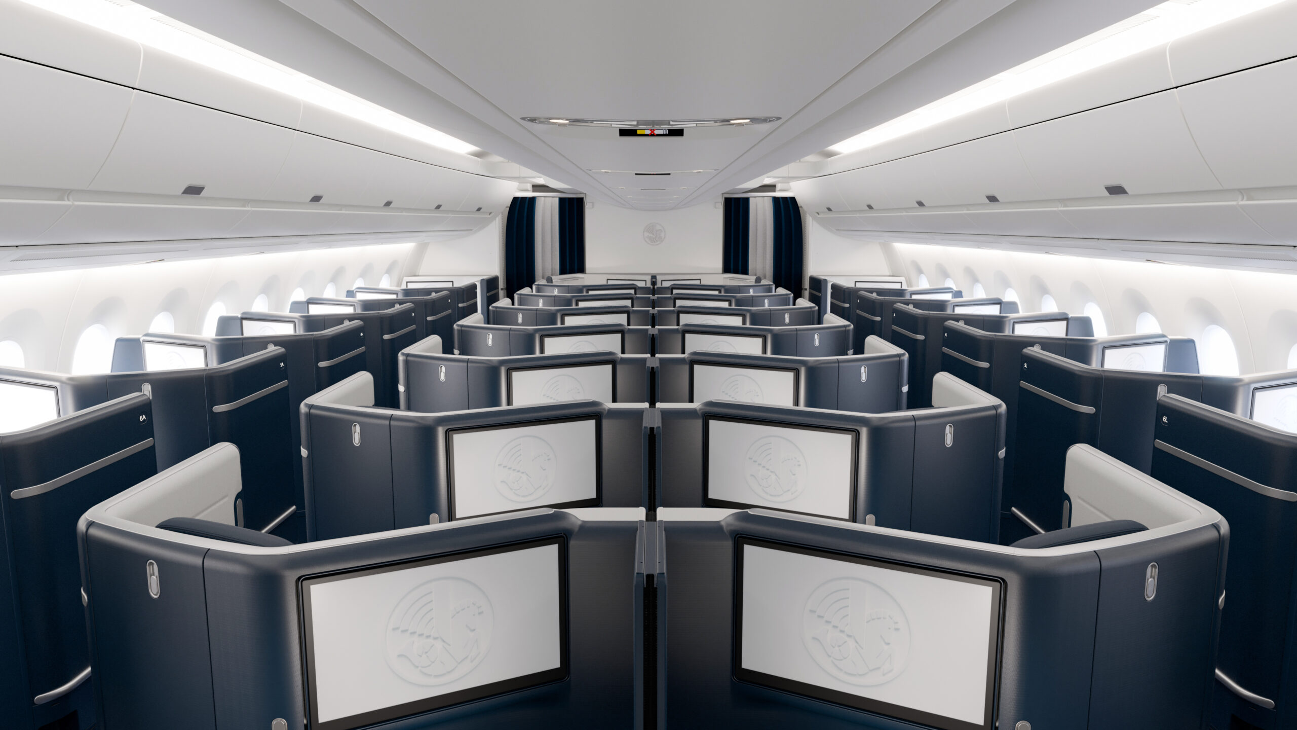 Air France presenta nuevos asientos business para Airbus A350 en Aircraft Interiors Expo 2023