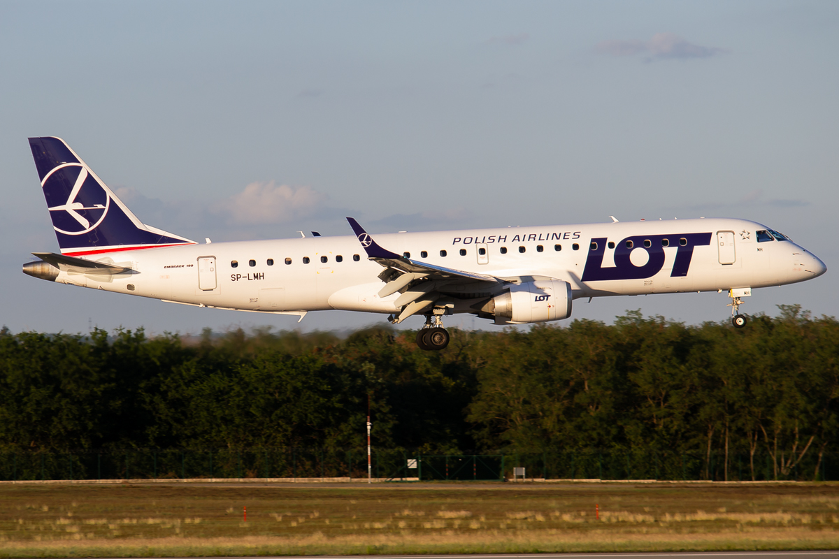 LOT Polish Airlines - Embraer 190 - SP-LMH - Budapest Ferenc Liszt Airport (BUD), Hungary