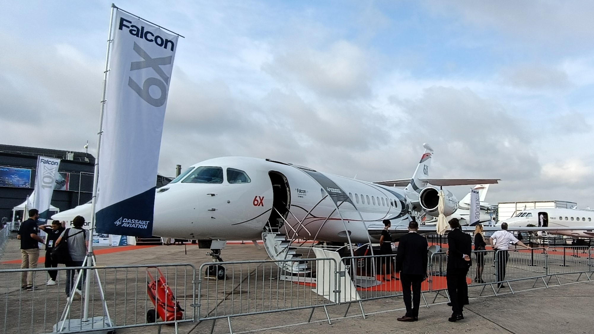 Dassault Falcon 6X en el Paris Air Show 2023. (Foto: Pablo Diaz/ Aviacionline)