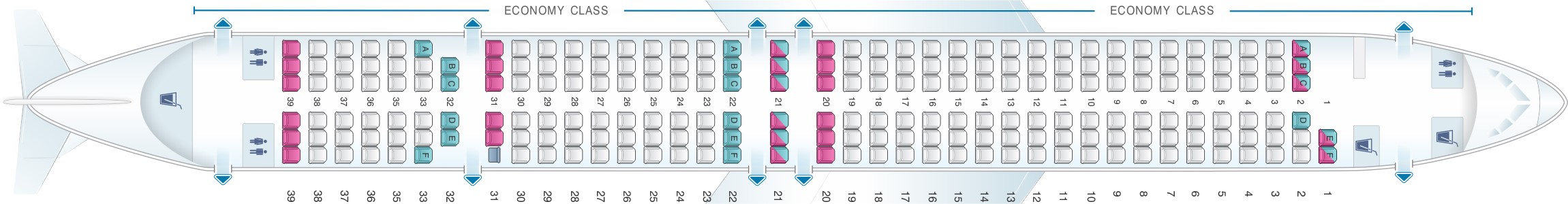 Lion Air 737-9 seat plan