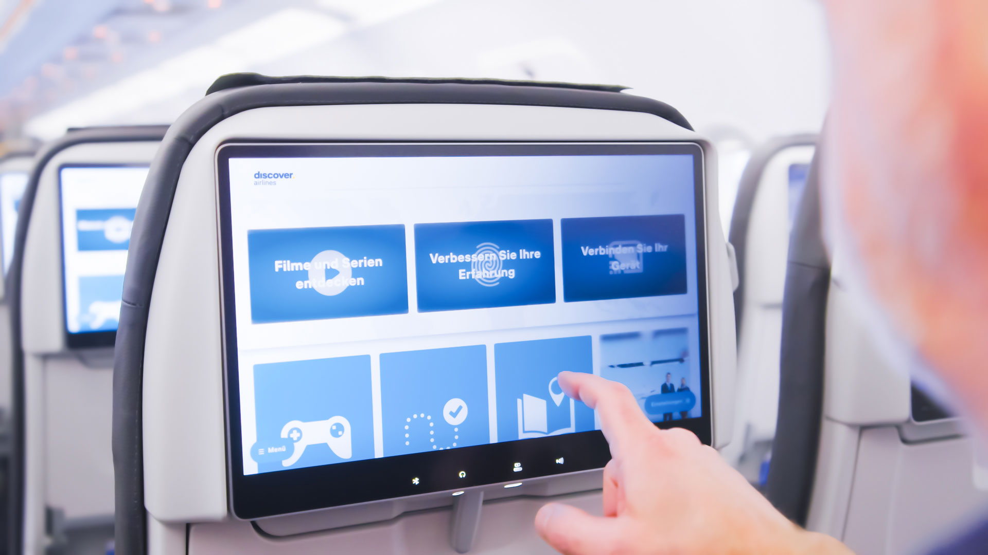 Discover Airlines interiores de Airbus A320 AERENA Inseat